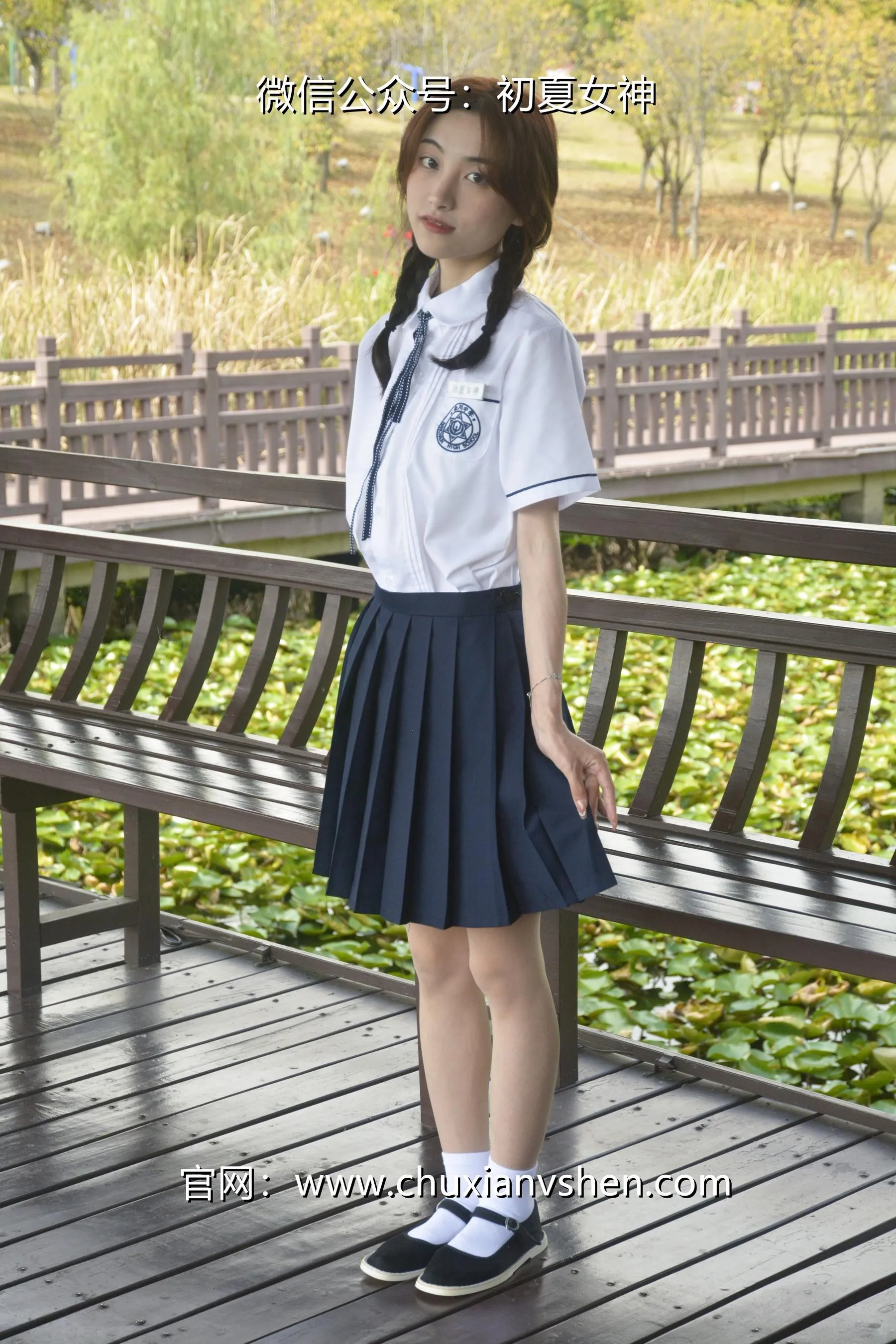 初夏女神 NO.027 柒柒 职高校服 [140P]插图